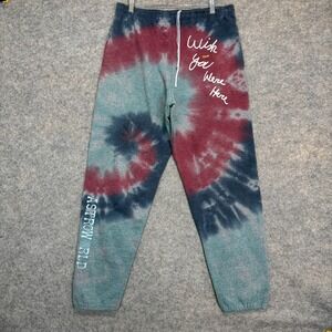 Travis Scott‎ Astroworld Wish You Were Here Sweatpants Mens XL Tie Dye Colorful